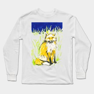 Fox in a Field Long Sleeve T-Shirt